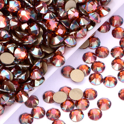 Új színek 8 nagy+8 kis vágású köröm strasszok Crystal AB üveg SS20 nem hotfix strassz körömdísz ruhák H0959