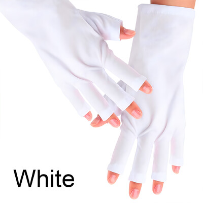 Anti UV Gloves Gel Profesionalios apsauginės pirštinės manikiūrui Apsaugokite rankas Nagų dailė Tamprios pirštinės be pirštų, skirtos namuose lauke