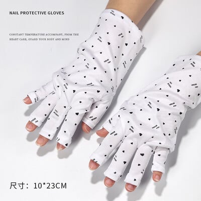 2 vnt Anti Nails UV apsaugos pirštinės nuo UV spindulių apsaugančios pirštinės LED lempos nagų UV apsauga nuo spinduliuotės atsparios pirštinės manikiūro įrankiai