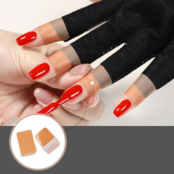 2 τμχ Nail Art Glove UV Protection Glove Anti UV Radiation Protection Gloves Protecter for Nail Art Gel UV LED Lamp Lamp