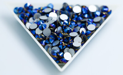 5 grama mješovite veličine ss3-ss30 plavo/zeleno/ružičasto/bijeli opal 3D Crystal Nails Art vještački dijamant, ravni stakleni ukras za nokte