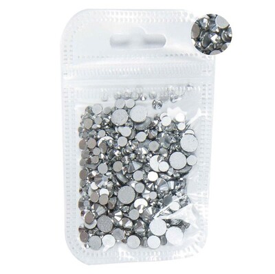 5 grama mješovite veličine ss3-ss30 plavo/zeleno/ružičasto/bijeli opal 3D Crystal Nails Art vještački dijamant, ravni stakleni ukras za nokte