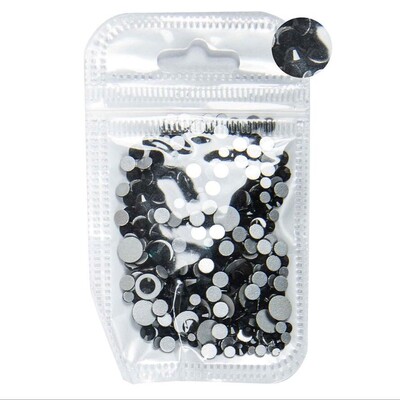 5 grama mješovite veličine ss3-ss30 plavo/zeleno/ružičasto/bijeli opal 3D Crystal Nails Art vještački dijamant, ravni stakleni ukras za nokte