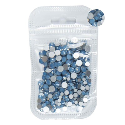 5 grama mješovite veličine ss3-ss30 plavo/zeleno/ružičasto/bijeli opal 3D Crystal Nails Art vještački dijamant, ravni stakleni ukras za nokte