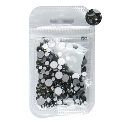 5 grama mješovite veličine ss3-ss30 plavo/zeleno/ružičasto/bijeli opal 3D Crystal Nails Art vještački dijamant, ravni stakleni ukras za nokte