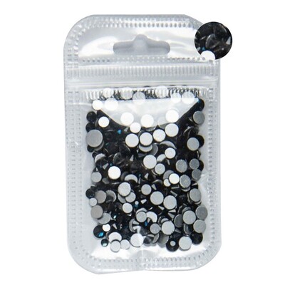 5 grama mješovite veličine ss3-ss30 plavo/zeleno/ružičasto/bijeli opal 3D Crystal Nails Art vještački dijamant, ravni stakleni ukras za nokte