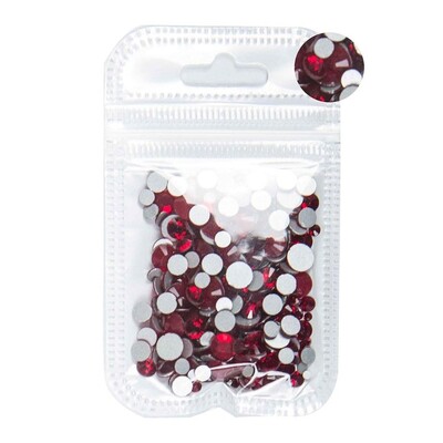 5 grama mješovite veličine ss3-ss30 plavo/zeleno/ružičasto/bijeli opal 3D Crystal Nails Art vještački dijamant, ravni stakleni ukras za nokte