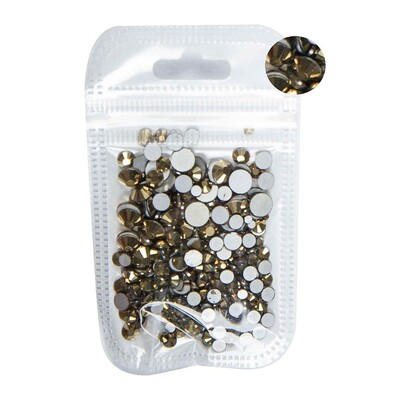 5 grama mješovite veličine ss3-ss30 plavo/zeleno/ružičasto/bijeli opal 3D Crystal Nails Art vještački dijamant, ravni stakleni ukras za nokte