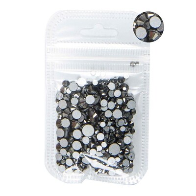5 grama mješovite veličine ss3-ss30 plavo/zeleno/ružičasto/bijeli opal 3D Crystal Nails Art vještački dijamant, ravni stakleni ukras za nokte