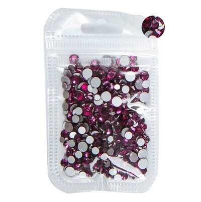 5 grama mješovite veličine ss3-ss30 plavo/zeleno/ružičasto/bijeli opal 3D Crystal Nails Art vještački dijamant, ravni stakleni ukras za nokte