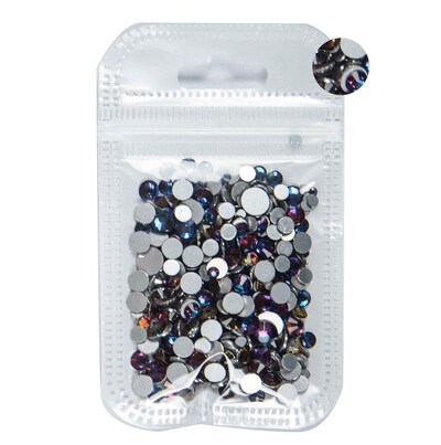 5 grama mješovite veličine ss3-ss30 plavo/zeleno/ružičasto/bijeli opal 3D Crystal Nails Art vještački dijamant, ravni stakleni ukras za nokte