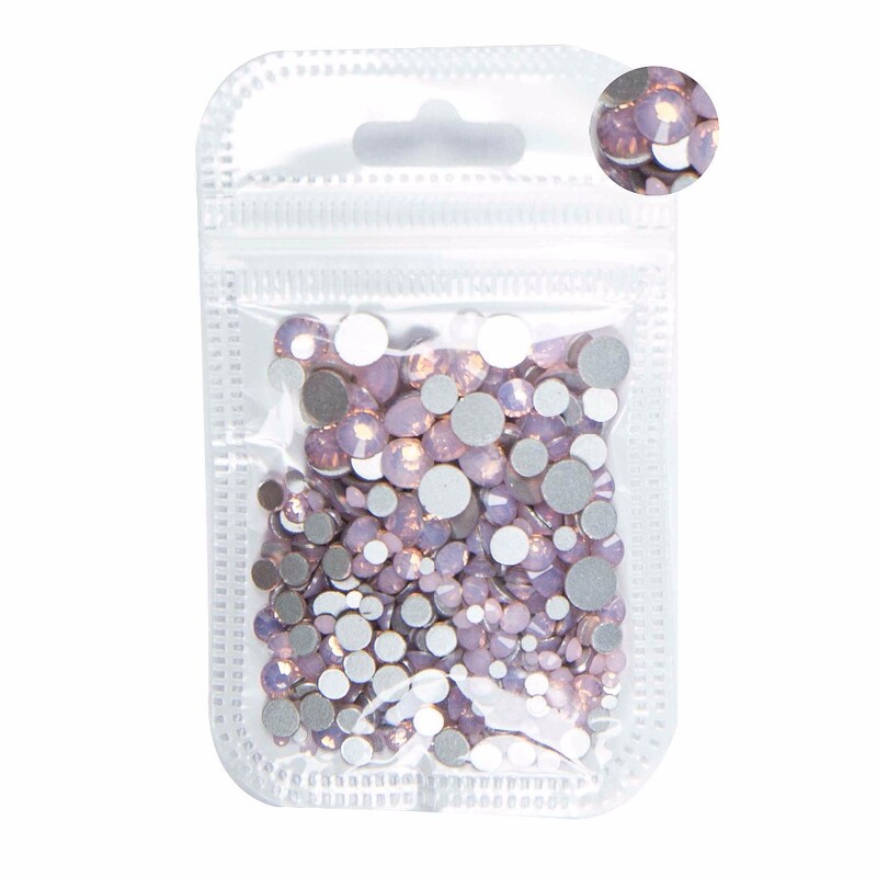 5 grama mješovite veličine ss3-ss30 plavo/zeleno/ružičasto/bijeli opal 3D Crystal Nails Art vještački dijamant, ravni stakleni ukras za nokte