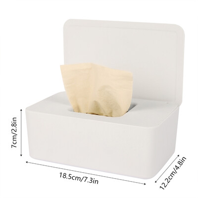 Wet Tissue Box Dustproof Wipes Dispenser Φορητό Tissue Box Κουτί αποθήκευσης με καπάκι για αυτοκίνητο Οργάνωση επιφάνειας εργασίας οικιακού γραφείου Hot sale