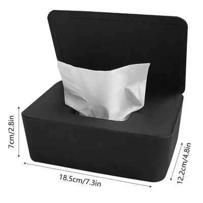 Wet Tissue Box Dustproof Wipes Dispenser Φορητό Tissue Box Κουτί αποθήκευσης με καπάκι για αυτοκίνητο Οργάνωση επιφάνειας εργασίας οικιακού γραφείου Hot sale