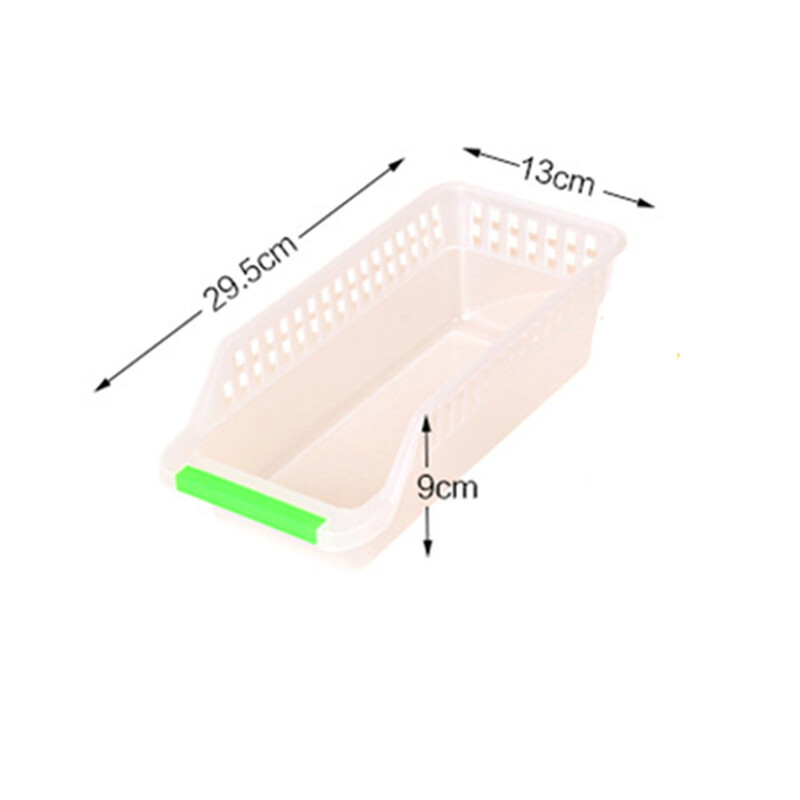 1 tk Kodu läbipaistev külmiku panipaik paksendatud plastikust toiduainete hoiu- ja korralduskarbi hoiukorv