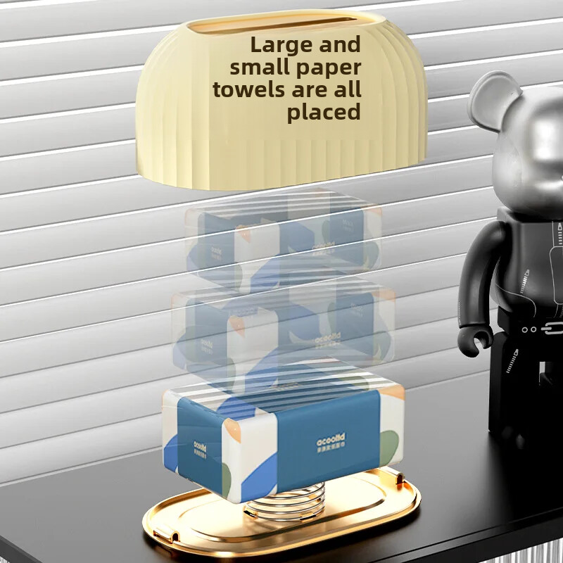 Υψηλής αισθητικής οικιακής χρήσης Κουτί χαρτομάντηλου σε στυλ συρταριού Αποθήκευση Ελαφρύ πολυτελές στυλ Σαλόνι Επιφάνεια εργασίας Προηγμένο κουτί χαρτομάντηλου τύπου ελατηρίου