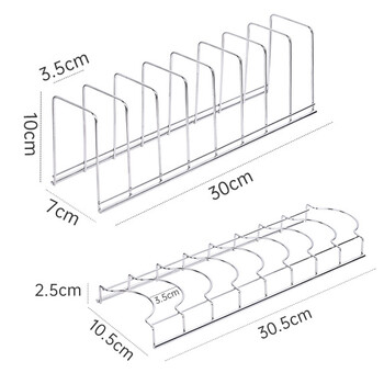 Bowl Dish Organizer Κουζίνα από ανοξείδωτο ατσάλι Θήκη πιάτων για το σπίτι Μαχαιροπήρουνα Πιάτα Καπάκι Κατσαρόλας Βάση οικιακής χρήσης Αξεσουάρ κουζίνας