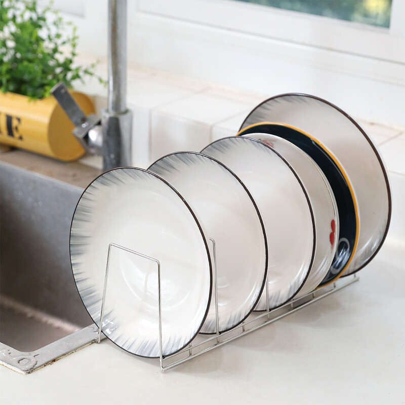 Nõude korrastaja Köök Roostevabast terasest nõudehoidik Kodu Söögiriistad Nõud Potikaane Riiul Majapidamisnõude riiuli köögitarvikud