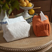 Nordic Imitation Hemp Tissue Box Set Tissue Set υφασμάτινη χάρτινη τσάντα σχεδίου Αυτοκίνητο κουτί αποθήκευσης χαρτοπετσέτας Hall Home