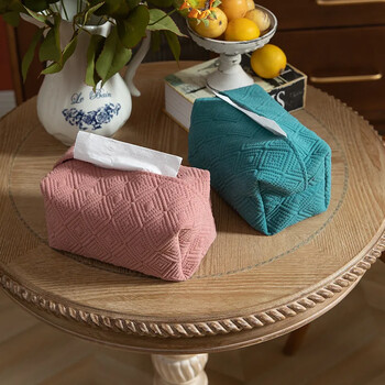 Nordic Imitation Hemp Tissue Box Set Tissue Set υφασμάτινη χάρτινη τσάντα σχεδίου Αυτοκίνητο κουτί αποθήκευσης χαρτοπετσέτας Hall Home