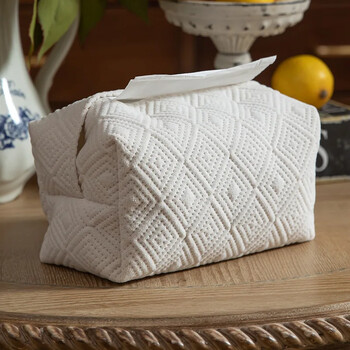 Nordic Imitation Hemp Tissue Box Set Tissue Set υφασμάτινη χάρτινη τσάντα σχεδίου Αυτοκίνητο κουτί αποθήκευσης χαρτοπετσέτας Hall Home