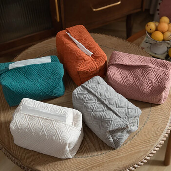 Nordic Imitation Hemp Tissue Box Set Tissue Set υφασμάτινη χάρτινη τσάντα σχεδίου Αυτοκίνητο κουτί αποθήκευσης χαρτοπετσέτας Hall Home