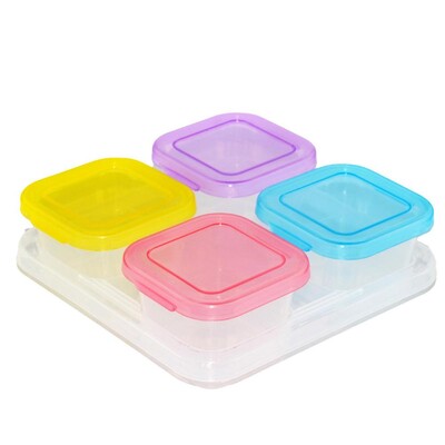 Posude za hranu za bebe Posude za hranu za bebe s poklopcima Kontejner za preljev za salatu za višekratnu upotrebu i kutija za hranu za bebe za blagovanje