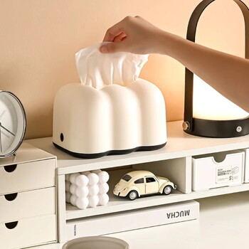 Cloud Creative Tissue Box Household Bathroom Paper Suction Box Υψηλής ποιότητας κρέμα λευκό χάρτινο κουτί τοίχου