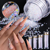 1 bočica Pixie Crystal&AB Nail Art Rhinestones Glitter DIY Crafts Manikura Staklo Strass Izrada nakita Kamenje Perle za odjeću