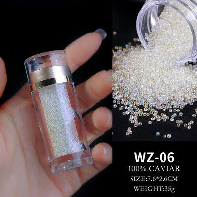 1 bočica Pixie Crystal&AB Nail Art Rhinestones Glitter DIY Crafts Manikura Staklo Strass Izrada nakita Kamenje Perle za odjeću