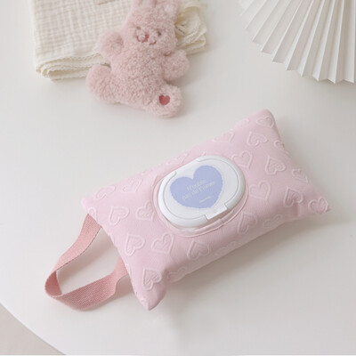 Dječja kolica Srce Vlažne maramice Kutija za izvlačenje maramica Putni automobil Prijenosna ručna torba za pohranu Novorođenče Viseća torba za kolica