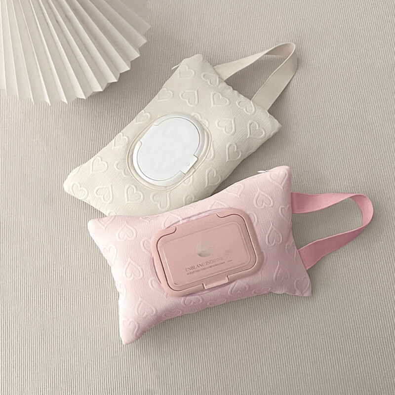 Dječja kolica Srce Vlažne maramice Kutija za izvlačenje maramica Putni automobil Prijenosna ručna torba za pohranu Novorođenče Viseća torba za kolica