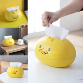 1 τμχ Cartoon Yellow Duck Tissue Box Creative Home Σαλόνι Τραπεζάκι σαλονιού Χάρτινο κουτί Δίχτυ Κόκκινο Κοιτώνα Επιτραπέζιο κουτί αποθήκευσης χαρτιού