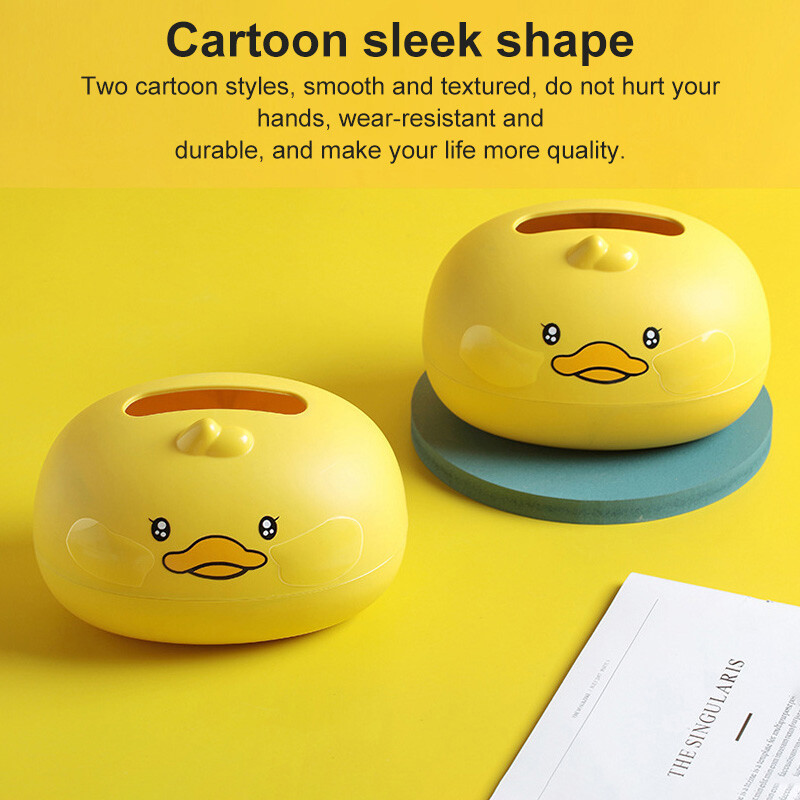 1 τμχ Cartoon Yellow Duck Tissue Box Creative Home Σαλόνι Τραπεζάκι σαλονιού Χάρτινο κουτί Δίχτυ Κόκκινο Κοιτώνα Επιτραπέζιο κουτί αποθήκευσης χαρτιού