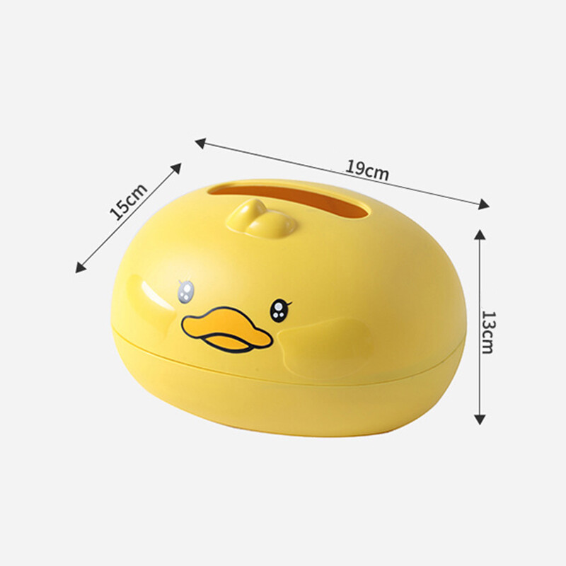 1 τμχ Cartoon Yellow Duck Tissue Box Creative Home Σαλόνι Τραπεζάκι σαλονιού Χάρτινο κουτί Δίχτυ Κόκκινο Κοιτώνα Επιτραπέζιο κουτί αποθήκευσης χαρτιού