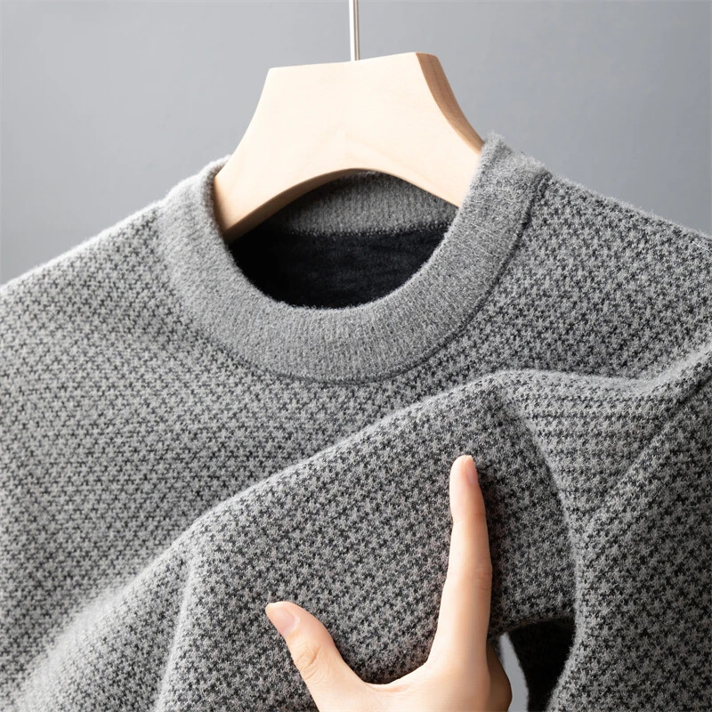 Νέο ανδρικό πουλόβερ μόδας casual πουλόβερ ζεστό μπλουζάκι φθινοπώρου και χειμώνα