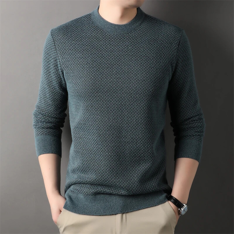 Νέο ανδρικό πουλόβερ μόδας casual πουλόβερ ζεστό μπλουζάκι φθινοπώρου και χειμώνα