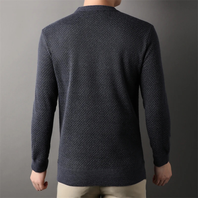 Νέο ανδρικό πουλόβερ μόδας casual πουλόβερ ζεστό μπλουζάκι φθινοπώρου και χειμώνα