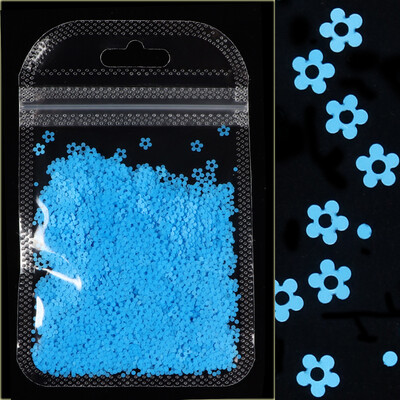 Mješavina fluorescentnog cvijeta šljive Šljokice za dizajn noktiju Svjetlucave svjetlucave ljuskice Ukrasi za nokte Gel lak Pribor za manikuru