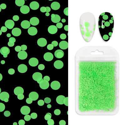 Mješavina fluorescentnog cvijeta šljive Šljokice za dizajn noktiju Svjetlucave svjetlucave ljuskice Ukrasi za nokte Gel lak Pribor za manikuru