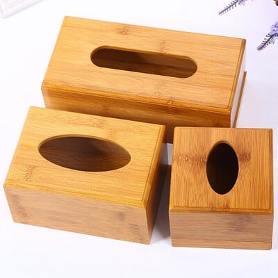 Θήκη Bamboo Tissue Box Αποθήκευση Χάρτινο κουτί Tissue Box Κάλυμμα θήκης για χαρτοπετσέτες αυτοκινήτου Θήκη Organizer Διακόσμηση σπιτιού