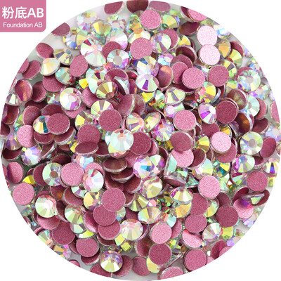Top Glitter Crystal AB SS3-SS40 Non Hot Fix FlatBack Ραπτική & Ύφασμα Ενδύματα Nail Art Διακοσμήσεις νυχιών