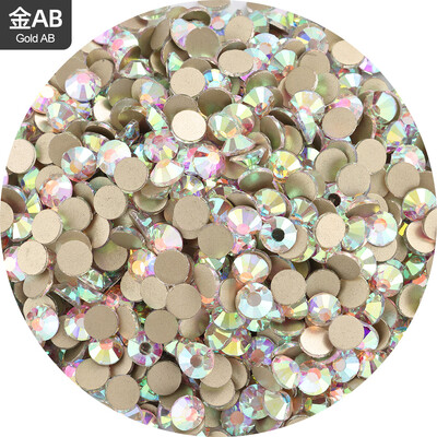Top Glitter Crystal AB SS3-SS40 Non Hot Fix FlatBack Ραπτική & Ύφασμα Ενδύματα Nail Art Διακοσμήσεις νυχιών