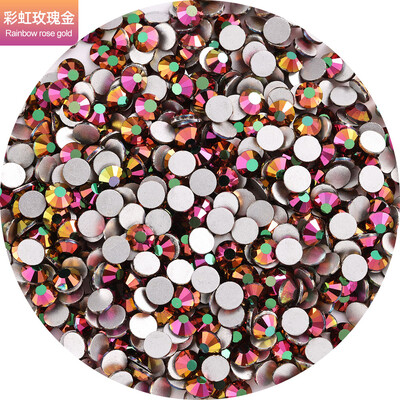 Top Glitter Crystal AB SS3-SS40 Non Hot Fix FlatBack Ραπτική & Ύφασμα Ενδύματα Nail Art Διακοσμήσεις νυχιών