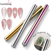 1 τμχ Cat Eye Nail Magnetic Stick Κυλινδρικός Μαγνήτης για Cat Eye UV Gel Polish Snowlight Glitter Effect Tools Εργαλείο σχεδίασης μανικιούρ