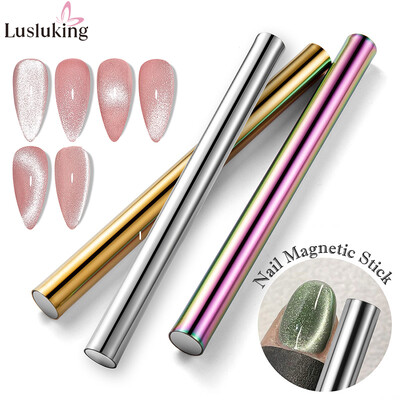 1 db Cat Eye Nail Mágneses Rúd Hengeres Mágnes Macskaszem UV Gél Lakk Snowlight Glitter Effect Eszközök Manikűr tervező eszköz