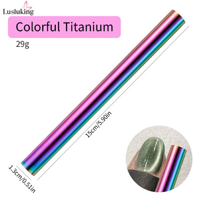 1 τμχ Cat Eye Nail Magnetic Stick Κυλινδρικός Μαγνήτης για Cat Eye UV Gel Polish Snowlight Glitter Effect Tools Εργαλείο σχεδίασης μανικιούρ