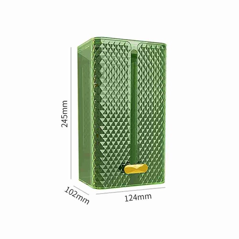 Cutie creativă pentru șervețele, fără perforare, montată pe perete, cutie de depozitare pentru șervețele, pentru bucătărie, baie, organizator de hârtie