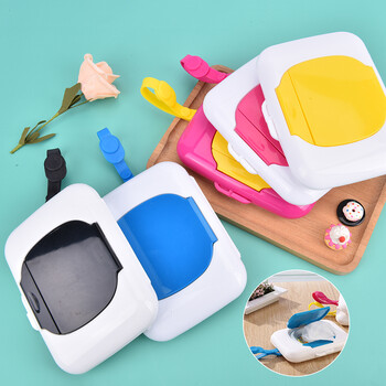 Wet Tissue Box Wipes Dispenser Portable Wipes Napkin Storage Box Holder for Car Home Office