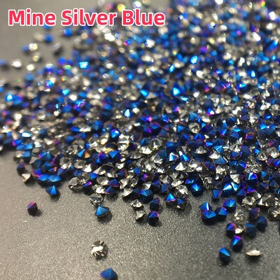 1440 komada Crystal AB Mini Nail Rhinestone Crystal 3D Nail Rhinestone Decoration DIY Nails Art Pixie Rhinestones Micro Diamond Gems